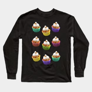 muffin duck pattern Long Sleeve T-Shirt